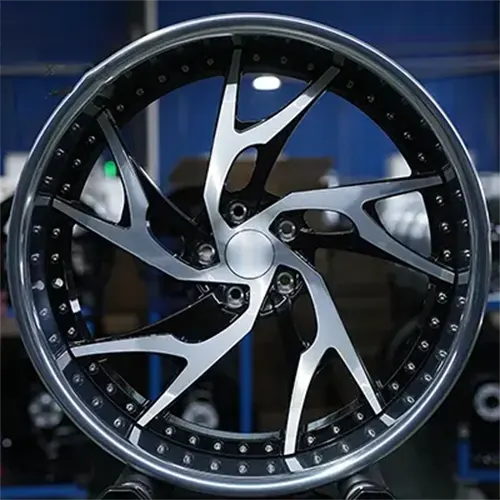 Oldsmobile Cutlass forged wheel with brushed black face
