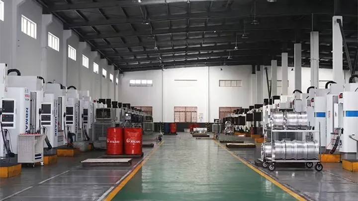 CNC machining process for custom forged wheels