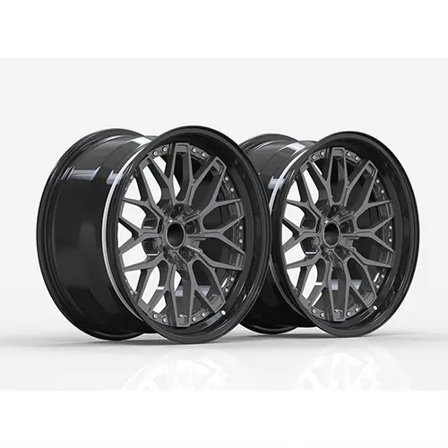 Audi S5 19-inch two-piece forged mesh wheels with exposed hardware