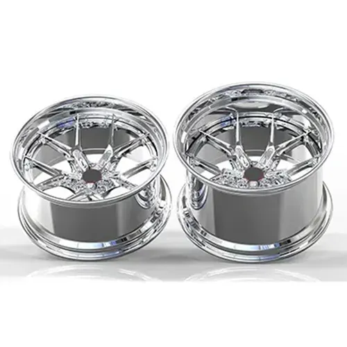 Audi S5 chrome forged wheels showing wide rear barrel depth