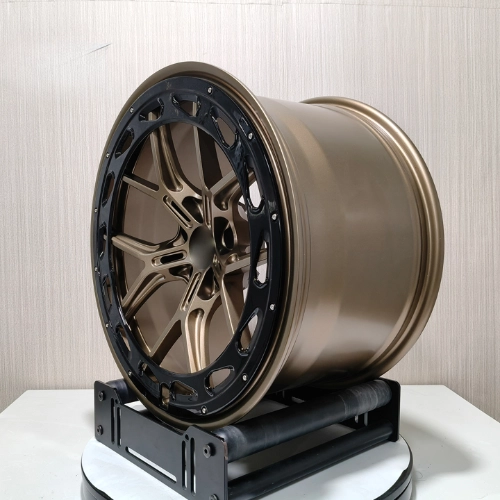 19x11 Shelby GT350 forged monoblock with beadlock-style decorative ring