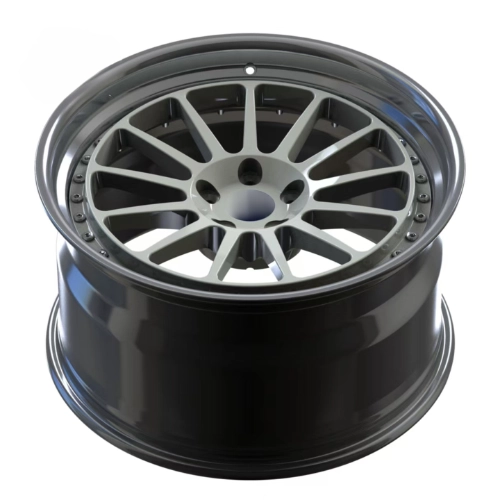 Ferrari 458 two-piece forged wheel with high-polished aluminum barrel