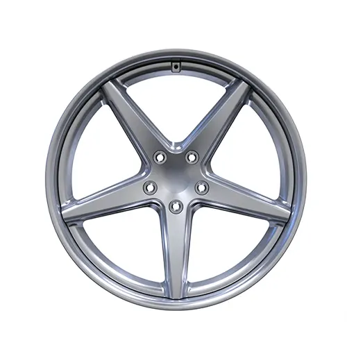 Jeep Grand Cherokee WK2 22 inch forged wheels with gloss silver five-spoke design