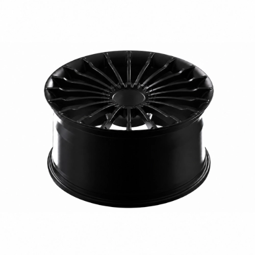 Tesla Model S 21 inch forged wheels with matte black turbine multi-spoke design